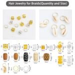 133 PCS Hair Jewelry for Braids Locs Dreadlock Accessories Hair Decoration Hair ... - Image 4