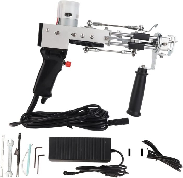 Carpet Tufting Tool, Multi Protection Carpet Tufting Kit 100‑240V Black Dual Use... - Image 7