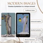Wyspell Tarot Kit Includes Gold Tarot Cards with Guide Book, a Cloth, a Bag, a J... - Image 4