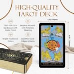 Wyspell Tarot Kit Includes Gold Tarot Cards with Guide Book, a Cloth, a Bag, a J... - Image 5