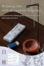 TOMORI Japanese Sandalwood Incense Sticks Natural Incense-Sticks Approx 60pcs Ar... - Image 5