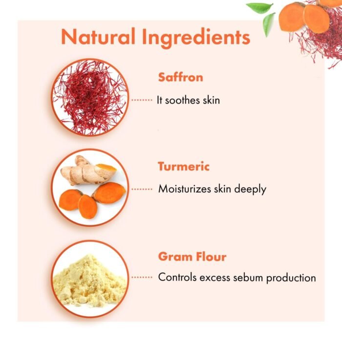 Good Vibes Ubtan Insta Glow Powder for Face | Hydrating Pack with Turmeric Saffr... - Image 3