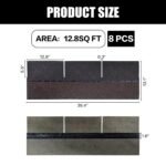 8PCS Asphalt Roof Shingles,Roof Asphalt Tile Tool Shed Roof,Storage Shed Roof,Ga... - Image 3