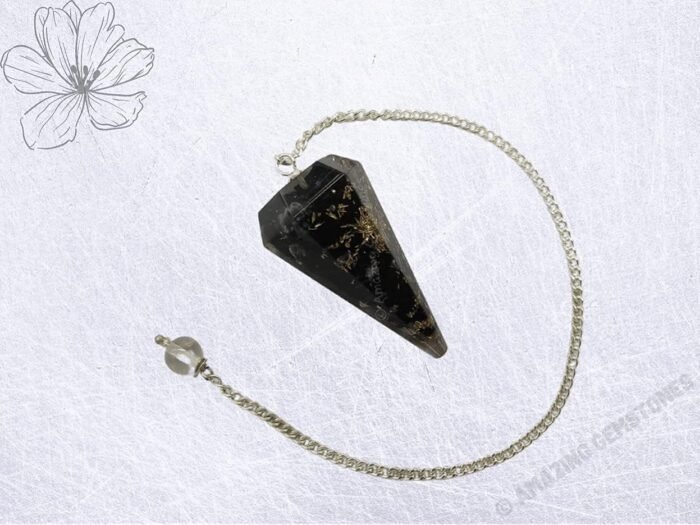 Black Tourmaline Orgone Crystal Pendulums for Divination and Dowsing Crystal Pen... - Image 5