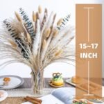 Pampas Grass Decor |Dried Eucalyptus Bouquet pompas Grass Boho Dried Floral Arra... - Image 3