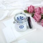 Evil Eye Candle with Crystals Inside - Evil Eye Decor, Healing Crystal Candle fo... - Image 3