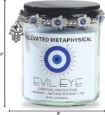 Evil Eye Candle with Crystals Inside - Evil Eye Decor, Healing Crystal Candle fo... - Image 6