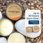 Paraffin-Free Scented Candle, Clean Burning Non-Toxic Tin Candles, Apricot Olive... - Image 6