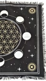 Sophia-Art Altar Cloth Phases of Moon Sun, Star & Moon Universe Premium Witchcra... - Image 7