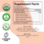 Organic Turmeric Ginger Tea - AIP diet, Whole 30, Paleo friendly, Golden Tonic H... - Image 3