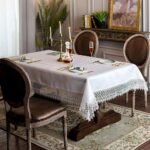 ARTABLE Lace Table Cloths Rectangle Fall Antique Flower Decor Macrame Tablecloth... - Image 3