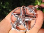 925 Silver Goat Baphomet Inverted Satanic Pentagram Pendant Necklace - Image 6
