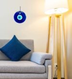 5.4" Glass Blue Evil Eye Wall Hanging Ornament - Turkish Handmade Nazar Amulet -... - Image 5