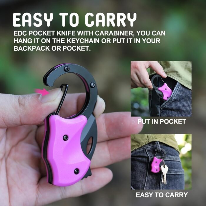 ZAVIT Womens Gifts for Mothers Day, Keychain with Box Cutter Pocket Knife, Chris... - Image 6