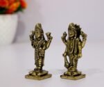 eSplanade Brass Lakshmi Narayan Pair - Lord Vishnu with Laxmi Idol Murti Statue ... - Image 4