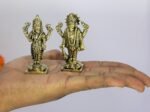 eSplanade Brass Lakshmi Narayan Pair - Lord Vishnu with Laxmi Idol Murti Statue ... - Image 6