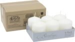 Stonebriar 35 Hour Long Burning Unscented Pillar Candles, 3x4, White - Image 3