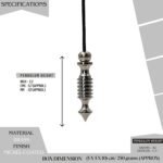 Restorative Touch Chakra Pendulum 5.7cm Energy Healing Tool Reiki Pendulum Balan... - Image 4