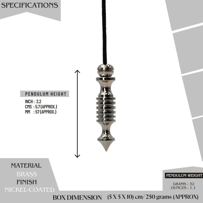 Restorative Touch Chakra Pendulum 5.7cm Energy Healing Tool Reiki Pendulum Balan... - Image 4