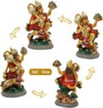 alikiki India Idol Lord Hanuman Statue - 3.9”H Hindu God Flying Hanuman Figurine... - Image 4