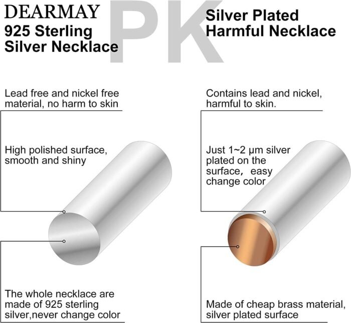 DEARMAY 14K Gold Necklaces for Women, Dainty Gold Herringbone Choker Necklace fo... - Image 10
