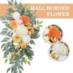 Wedding Arch Flowers with Drapes (Set of 3) Wedding Decor and Wedding Arch Drapi... - Image 4