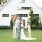 Wedding Arch Flowers with Drapes (Set of 3) Wedding Decor and Wedding Arch Drapi... - Image 7