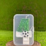 Birthday Number Candles White Soccer Number 6 Birthday Candles for Cake, Fun Gli... - Image 3