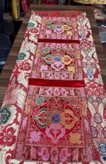 Tibetan red Double dorje Silk Brocade Table Runner/Shrine Cover/Altar Cloth/Tabl... - Image 3