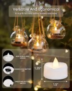 LED Candles, Tea Lights Candles Battery Operated Bulk, 24-Pack Long-Lasting 200 ... - Image 3