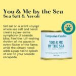 Pet Safe Wood Wick Candle - “You & Me by The Sea” Sea Salt & Neroli, Coconut Soy... - Image 5