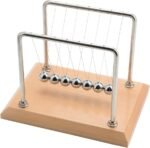 CERROPI Large Newtons Cradle Pendulum with 7 Balls, Physics Perpetual Motion Des... - Image 3