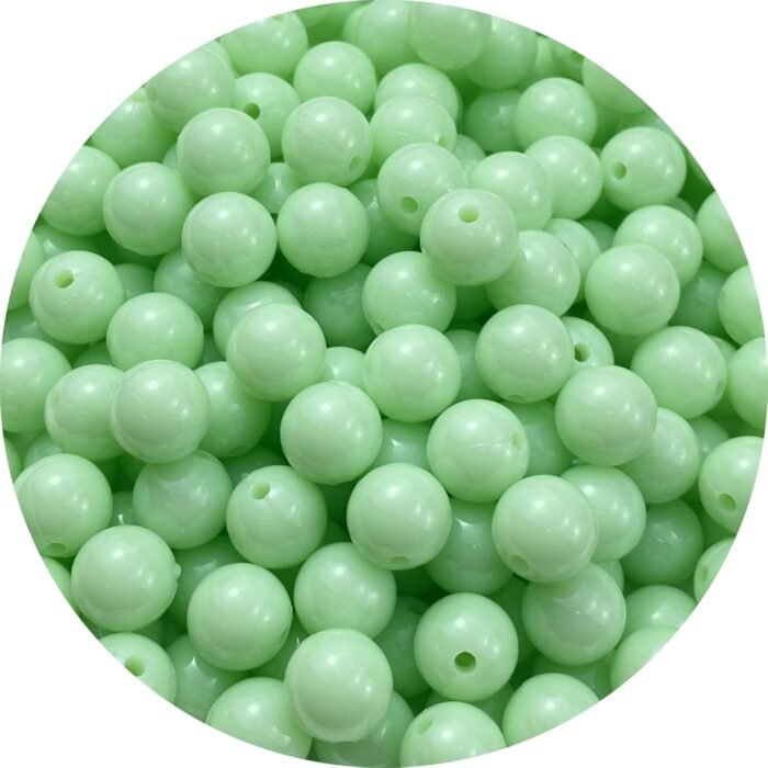 300pcs Acrylic Round Beads 8mm Round Spacer Plastic Pastel Beads Craft Beads wit... - Image 2