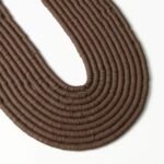 3600 pcs Coffee Clay Beads for Bracelets Making, 10 Strands Flat Round Polymer C... - Image 2