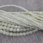 3mm Natural Mother of Pearl Shell Beads Round Gemstone Loose Beads for Jewelry M... - Image 2
