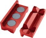 4" Vise Jaw Pads Magnetic Aluminum Vise Jaw Caps Reversible Pipe Vise An Fitting... - Image 2