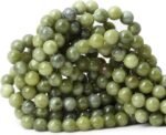 45PCS 8mm Natural Taiwan Green Jade Round Loose Beads for Jewelry Making DIY Bra... - Image 2