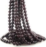 4mm Natural Garnet Gemstone Round Loose Stone Beads for Jewelry Making DIY Craft... - Image 2