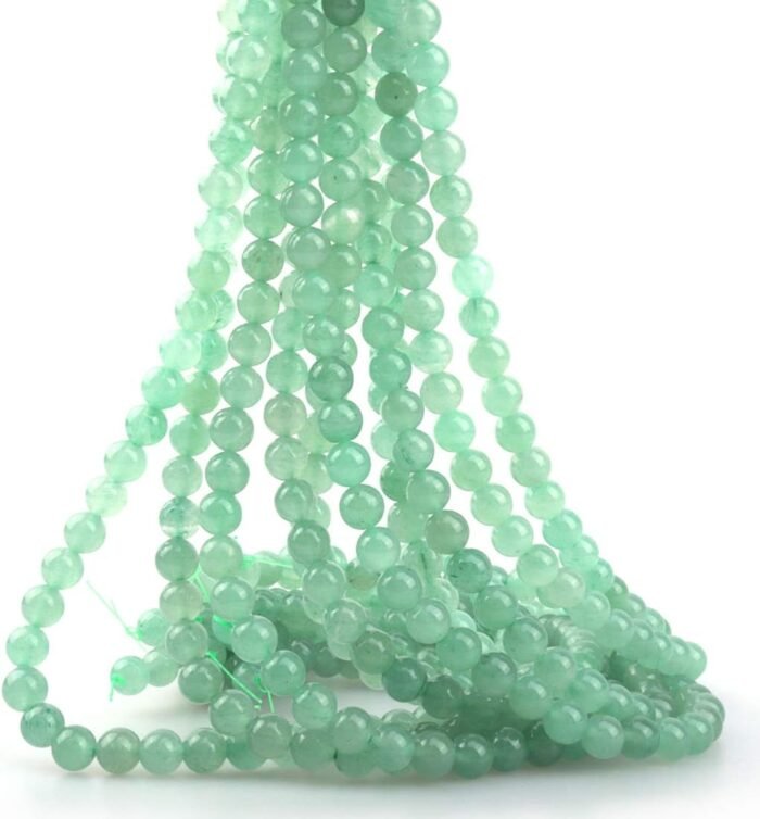 4mm Natural Green Aventurine Gemstone Round Loose Stone Beads for Jewelry Making... - Image 2