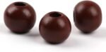 50 Pcs Large Wooden Beads 20mm Natural Round Wood Beads Loose Beads, for Handmad... - Image 2