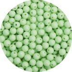 500PCs 8MM Smooth Green Acrylic Round Beads, Round Acrylic Balls Gumball Beads, ... - Image 2