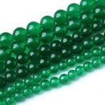 60PCS 6MM Natural Green Chalcedony Stone Beads Energy Healing Beads for DIY Jewe... - Image 2