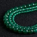 60pcs 6mm Natural Gemstone Beads Green Agate Beads Round Loose Beads for Jewelry... - Image 2