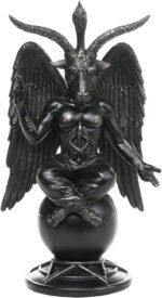Baphomet Horned Sabbatic Goat Solve et Coagula Statue 10 Inch Tall - Image 2