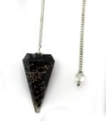 Black Tourmaline Orgone Crystal Pendulums for Divination and Dowsing Crystal Pen... - Image 2