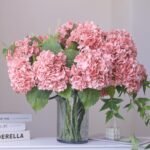 Buart 3PCS Long Stem Big Size Flowers Artificial Silk Hydrangea Lifelike Flowers... - Image 2