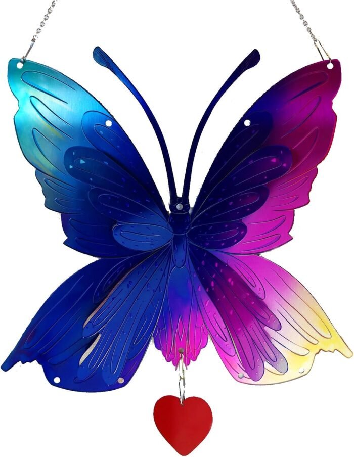 Butterfly Gifts for Women Mom Grandma,Stainless Steel Butterfly Outdoor Statues ... - Image 2