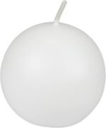 CBZ-014 6-Piece Ball Candles, 3-Inch, Whit, White, 6 Count - Image 2