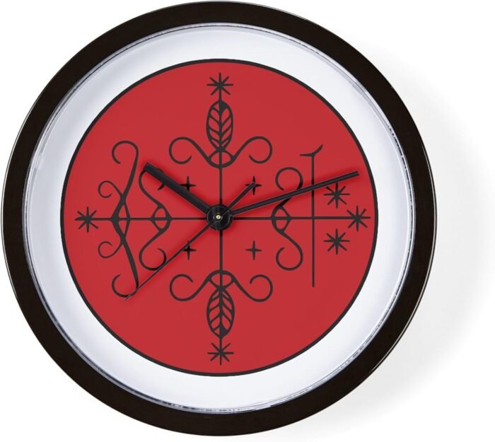 CafePress Papa Legba Veve 10" Wall Clock for Livingroom, Kitchen, or Office - Image 2