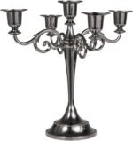 Candle Holder Candle Stand, 5 Arms Metal Candle Holders for Taper Candles, Candl... - Image 2